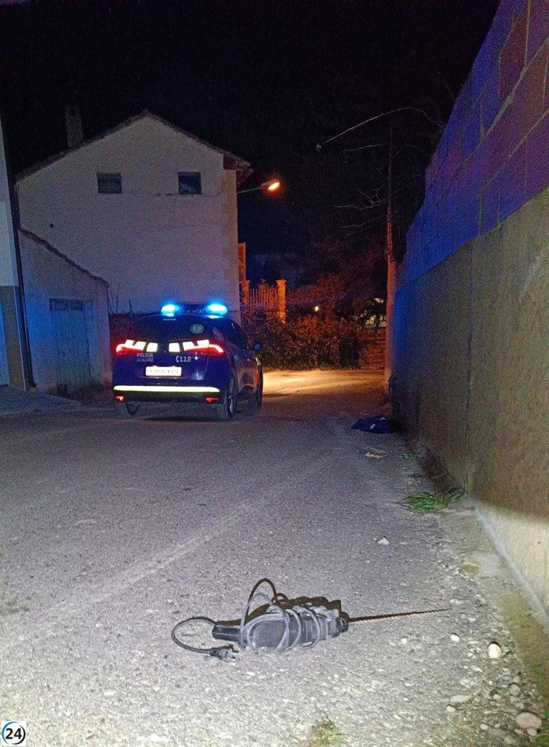 Arrestado individuo acusado de robo en Alcañiz (Teruel) al ser interceptado al tratar de escapar a través del río Guadalope.