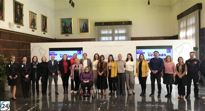 El Ayuntamiento de Zaragoza impulsa campaña feminista con mujeres destacadas en diversos ámbitos para el 8M.