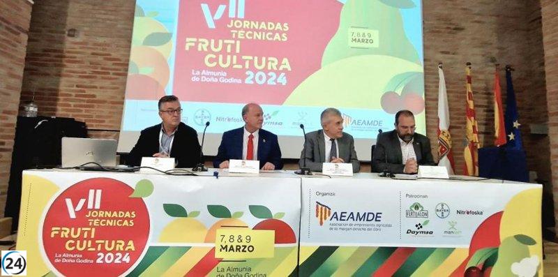 Expertos y estudiosos se congregan en jornadas técnicas de fruticultura en La Almunia.
