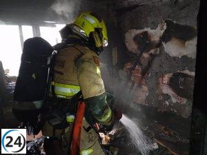 Incendio obliga el desalojo de dos personas en una vivienda de Zaragoza