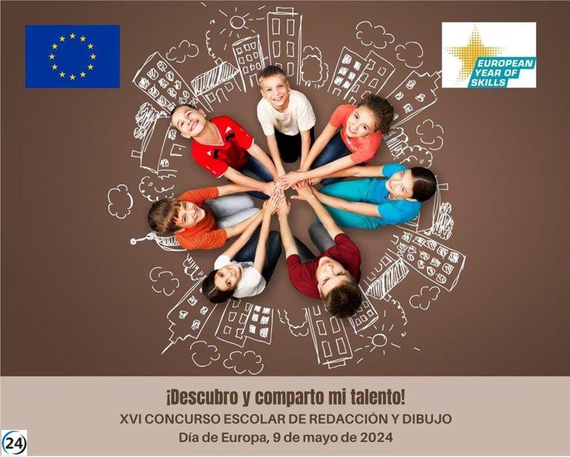 El Ayuntamiento de Zaragoza celebra el XVI Concurso de Redacción y Dibujo por el Día de Europa.