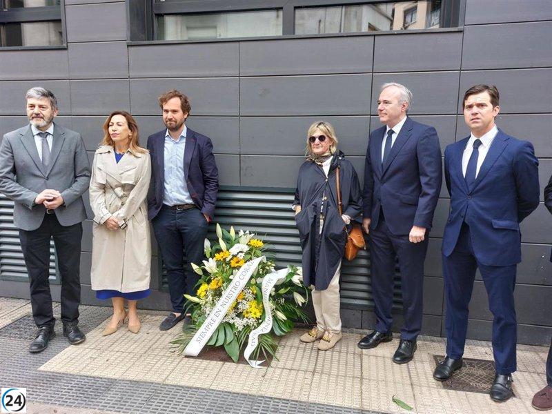 El alcalde Azcón asegura que el PP mantiene sus principios tras 23 años del asesinato de Giménez Abad.