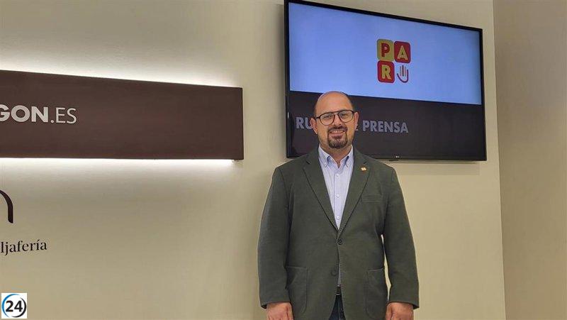 Izquierdo del PAR propone destinar 40 millones a ayudas directas por la sequía en el Pleno de las Cortes.