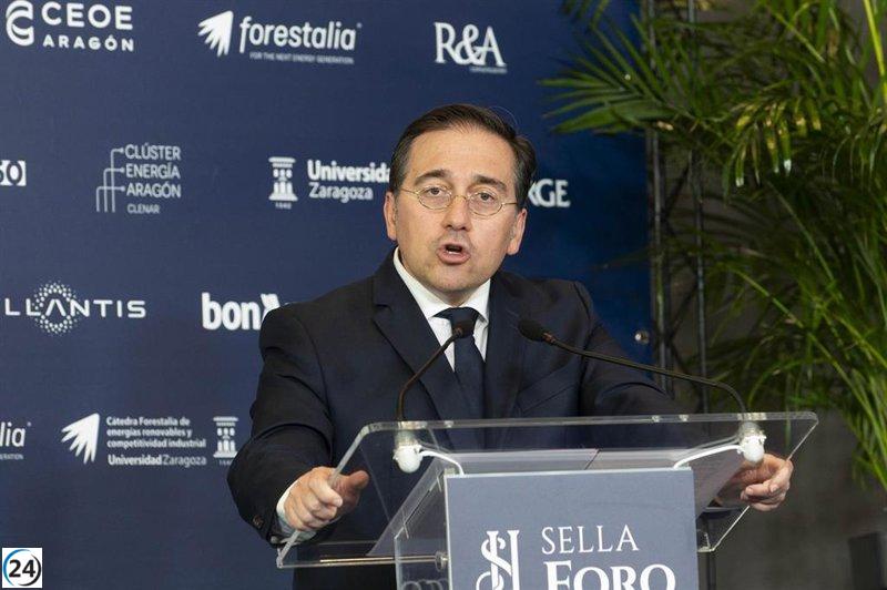 Albares destaca la energía como clave para el progreso de España y su economía