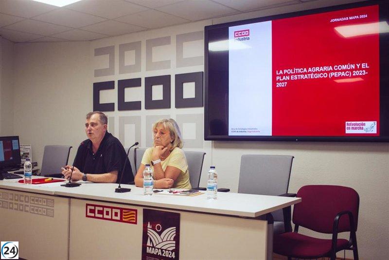 CCOO Industria presenta los detalles de la nueva Política Agrícola Común para 2023-2027.
