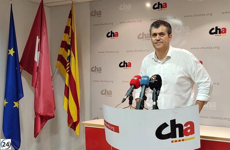 El Chunta Aragonesista insta a convocar elecciones en Aragón tras dimisión de Nolasco.