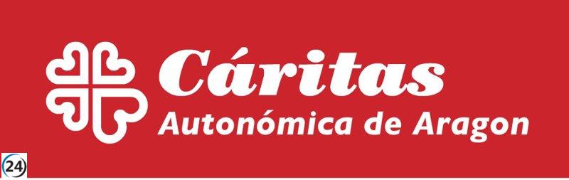 Cáritas destina 16,4 millones de euros en Aragón para ayudar a más de 20.000 personas en 2023.