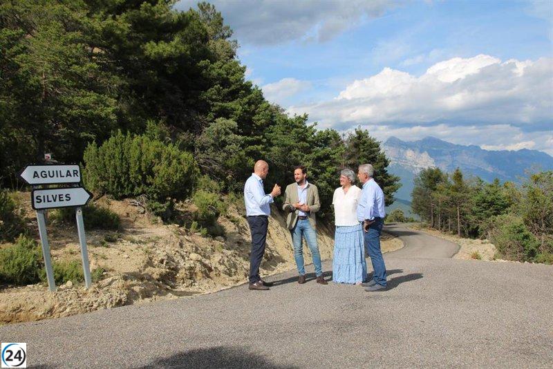 La Diputación de Huesca finaliza las obras de acceso a Silves y Aguilar en Boltaña