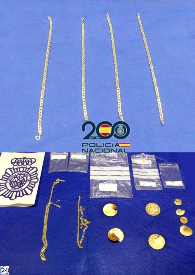 Fraudes con piezas de oro falsas: detenido en Valladolid y vinculado a ventas en Zaragoza.