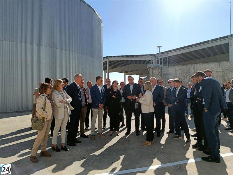 Blasco apuesta por la rentabilidad de la planta de biogás en Zaidín para fomentar su expansión.