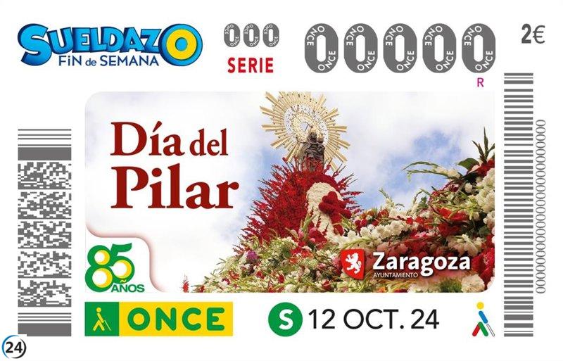 El cupón de la ONCE difunde la tradición de la Ofrenda de Flores en todo el país.