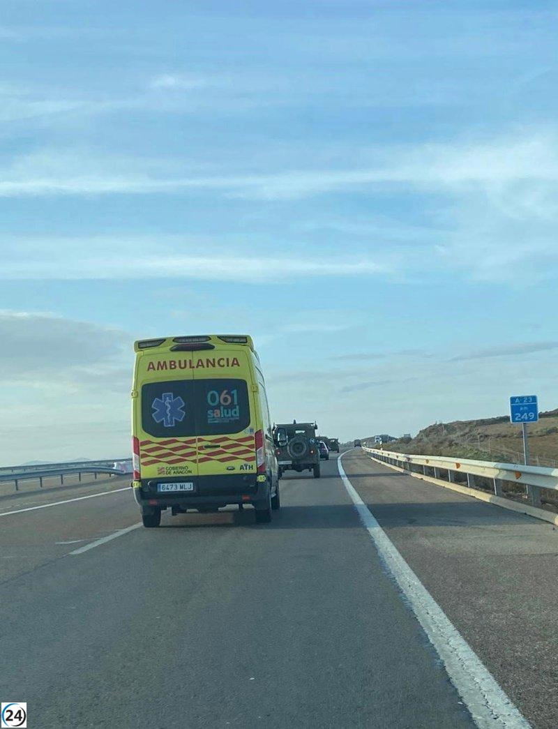 Aragón despliega tercera ambulancia de soporte vital avanzado hacia Catarroja, Valencia.