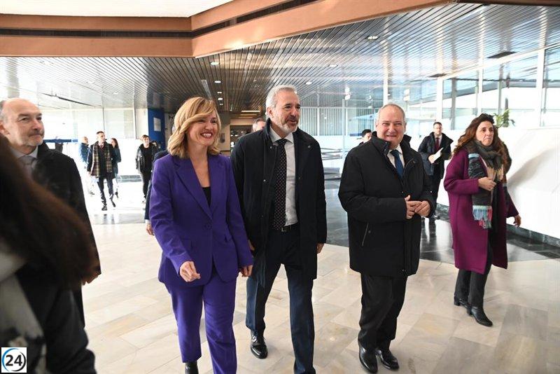Azcón destaca la importancia de la cooperación y el bienestar general en la instalación de la gigafactoría.