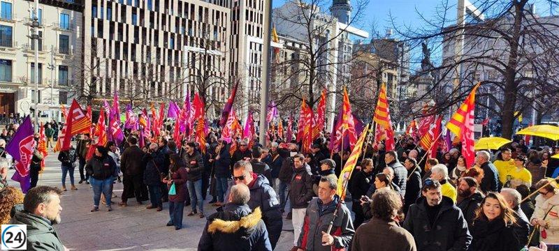 UGT y CCOO Aragón exigen a los partidos políticos que respeten los derechos laborales.