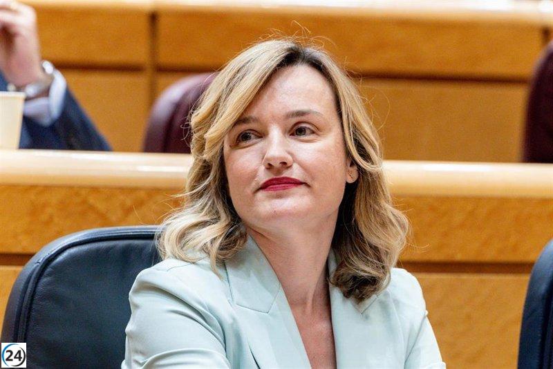 Alegría destaca el respaldo exclusivo de Casado del PP ante los ataques por el incidente en el Parador de Teruel.