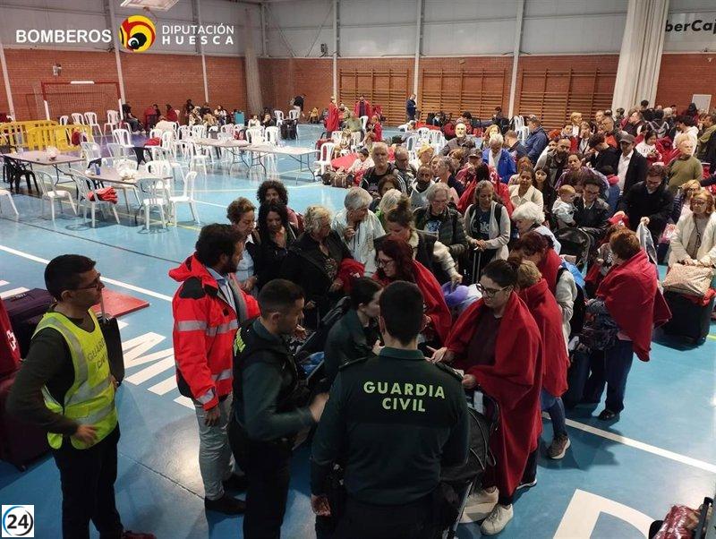 El Ayuntamiento de Zaidín, la DPH y el Gobierno aragonés salvan a 305 pasajeros del AVE.