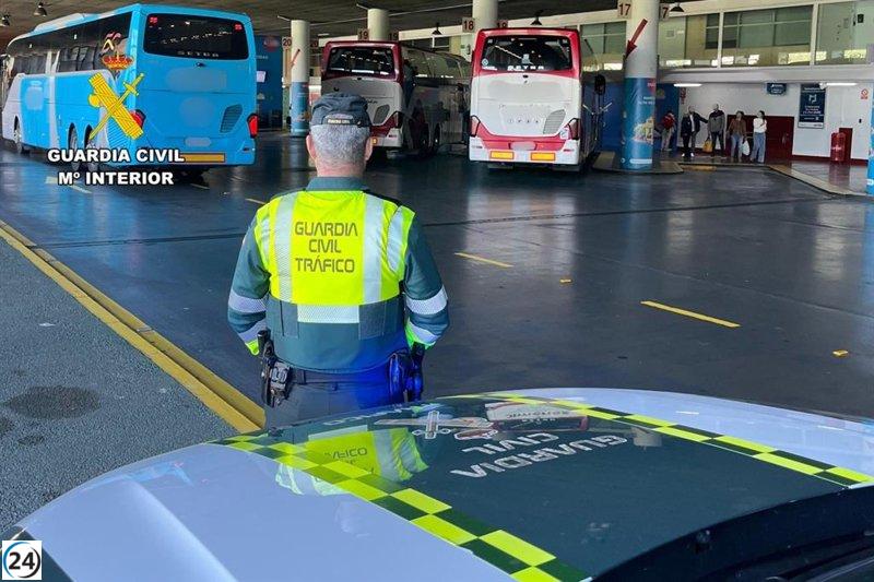 La Guardia Civil de Aragón reporta 88 infracciones durante los controles de Semana Santa en estaciones y áreas de servicio.