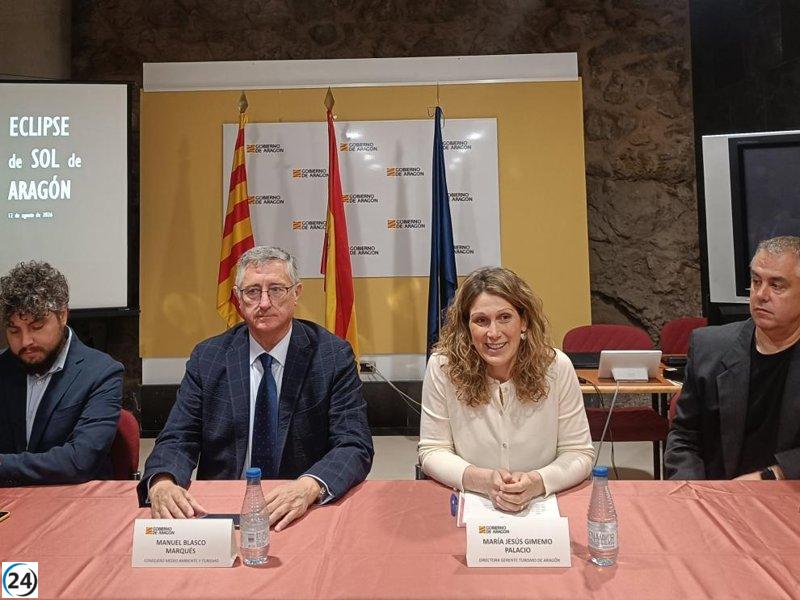 Aragón se prepara para el espectáculo del eclipse solar de 2026 con reuniones de planificación turística.