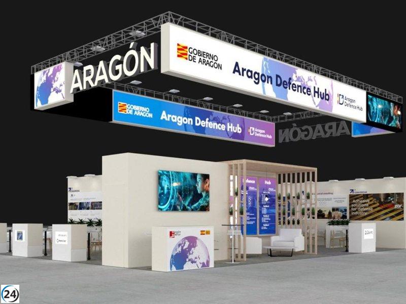 Aragón destaca en la Feria Internacional de Defensa y Seguridad con la participación de 33 empresas y su propio estand.