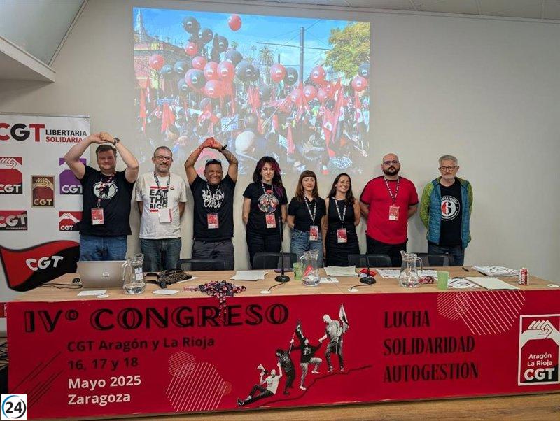 Óscar Fraj asume como nuevo secretario general de CGT Aragón-La Rioja y se instaura una caja de resistencia.