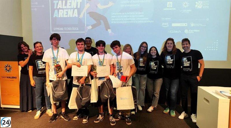 Centro San Valero recibe la segunda edición de la Gymkana Tecnológica 'AWS Tech Talent Arena' junto a Caixabank Dualiza y Amazon.