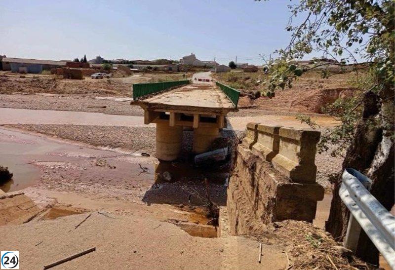 La Diputación de Teruel destina un millón de euros a reparar carreteras afectadas por tormentas.