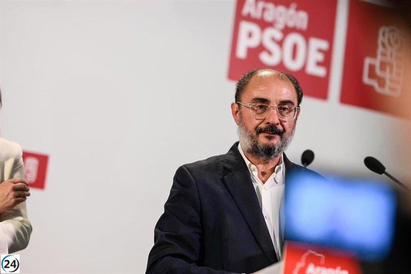 Lambán sugiere al PSOE que es momento de que Sánchez dé un paso atrás y se convoquen elecciones.