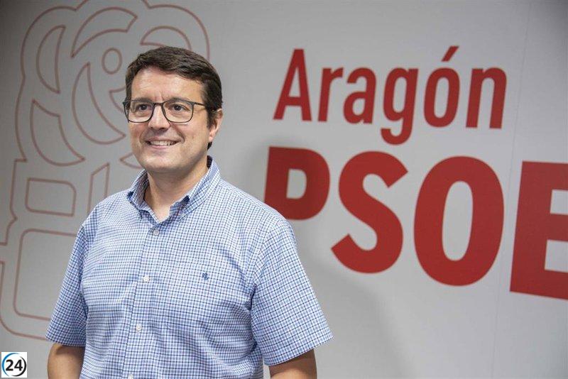 Galeano (PSOE) alerta sobre el retroceso económico de Aragón en comparación con 2023.