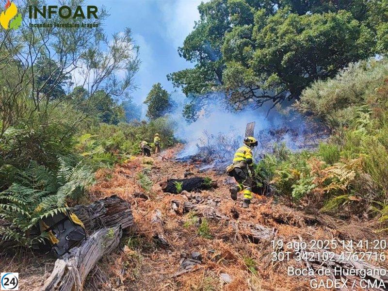 Medios de comunicación aragoneses se movilizan por los incendios en León y Castellón.
