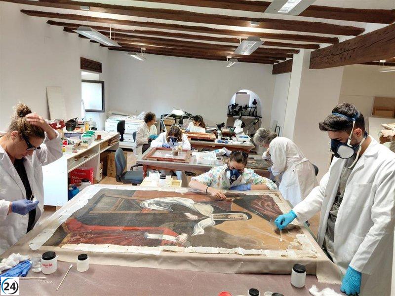 Fundación Santa María de Albarracín rescató pinturas anónimas del siglo XVIII.