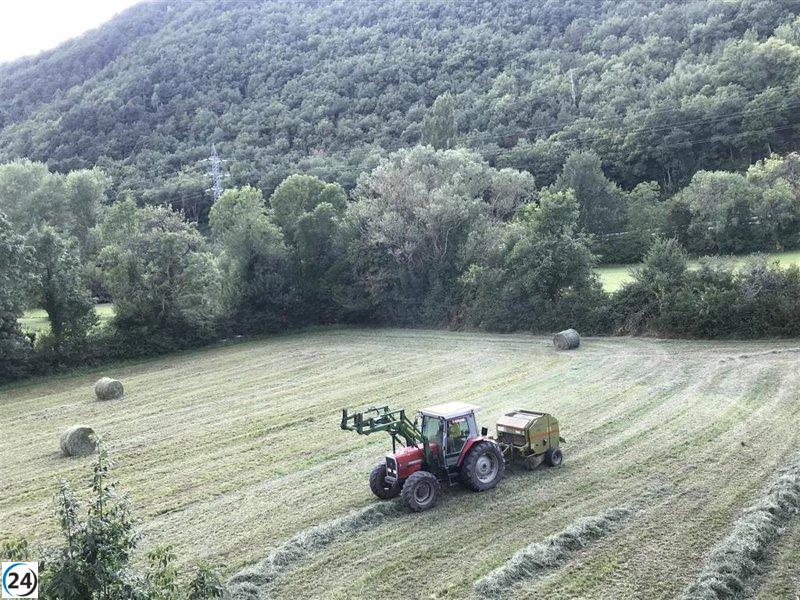 Asaja se opone a la restricción de actividades agrícolas en Aragón ante la alerta roja por incendios.