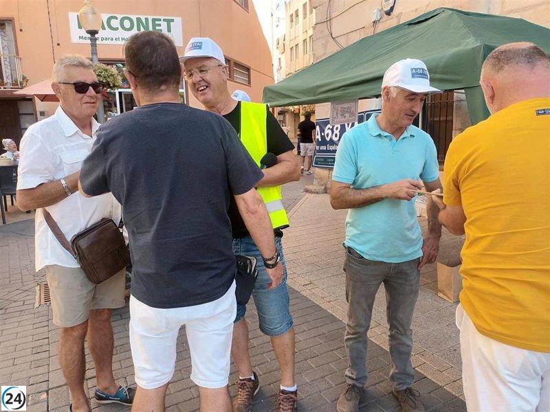 Teruel Existe gana respaldo en Vinaroz para exigir la A-68.