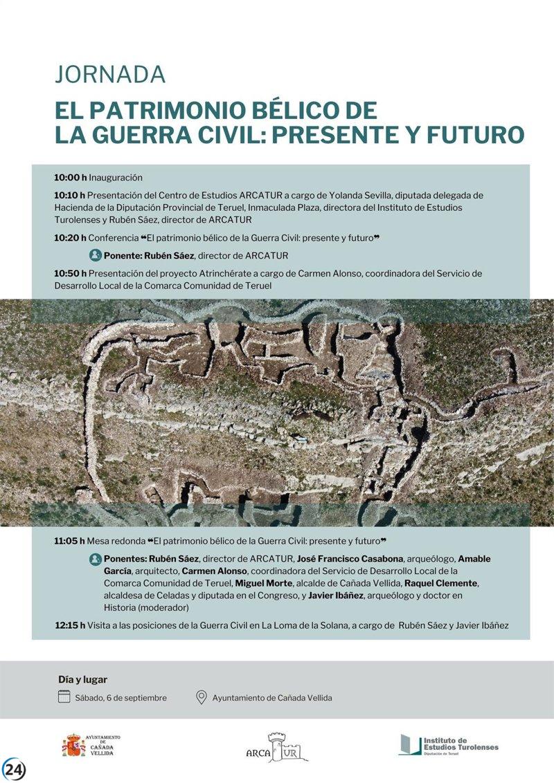 Cañada Vellida organiza este sábado un evento dedicado al legado del patrimonio bélico de la Guerra Civil en Teruel.