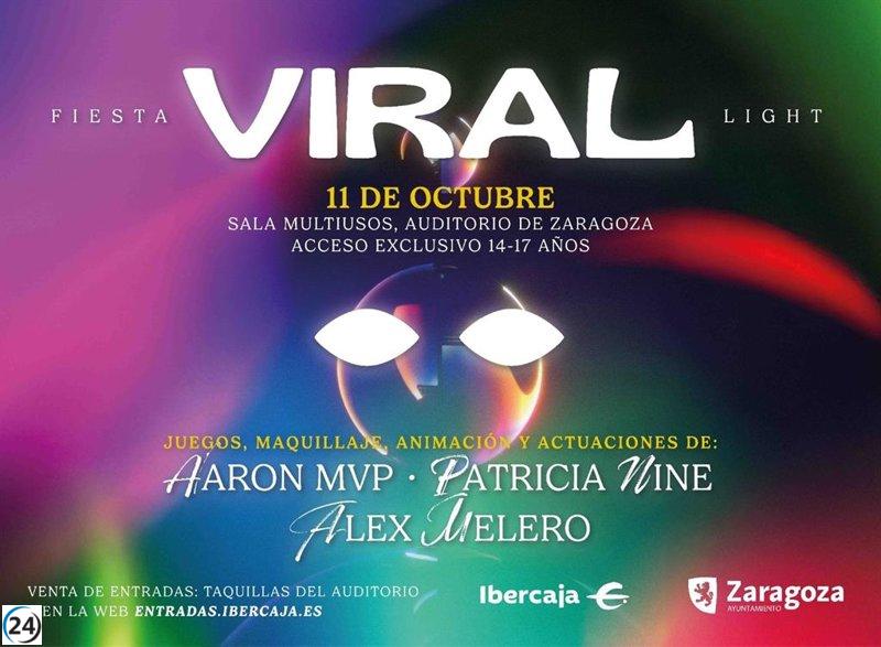 Fiesta Viral Light: Aaron MVP, Patricia Nine y Álex Melero encenderán la pista en la Multiusos el 11 de octubre.