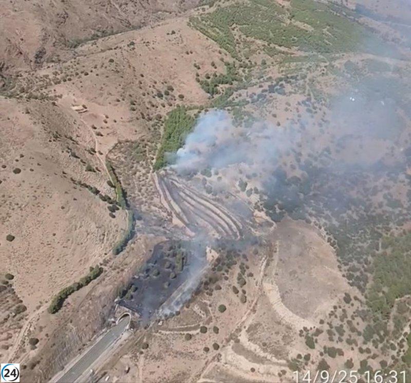 Flames en Calatayud interrumpen el tren a Madrid por más de una hora.