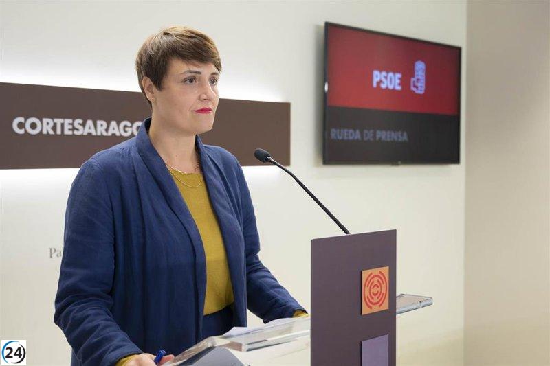 Soria (PSOE) critica a Azcón por aplaudir a Feijóo en tema de trasvases, perdiendo así su credibilidad.