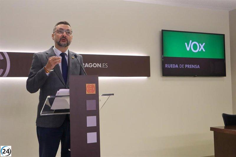 Vox presentará 20 resoluciones en las Cortes y critica la mala gestión del consejero de Hacienda.