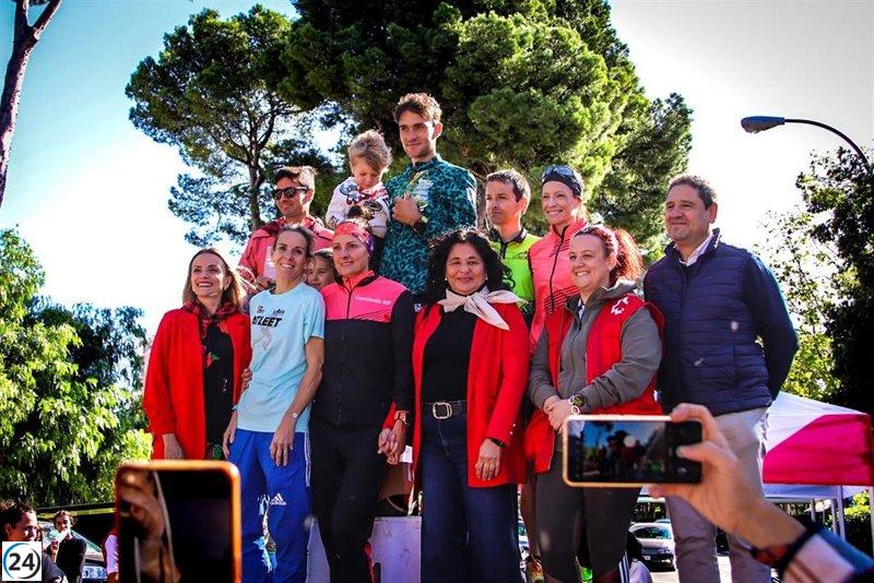 María José Pueyo y Víctor Carrasco triunfan en los 10 kilómetros de la II Carrera Benéfica de Cruz Roja.