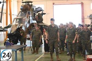 El Rey visita la Academia Logística de Calatayud para conocer el trabajo de los expertos del Ejército de Tierra.