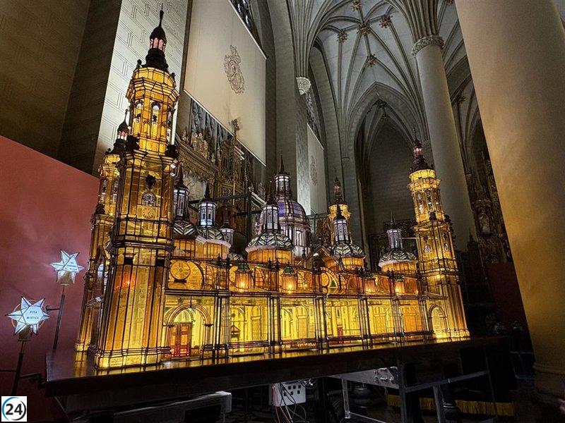 El Rosario de Cristal 2025 incorpora la rehabilitación del farol de la Basílica del Pilar.