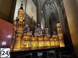 El Rosario de Cristal 2025 incorpora la rehabilitación del farol de la Basílica del Pilar.