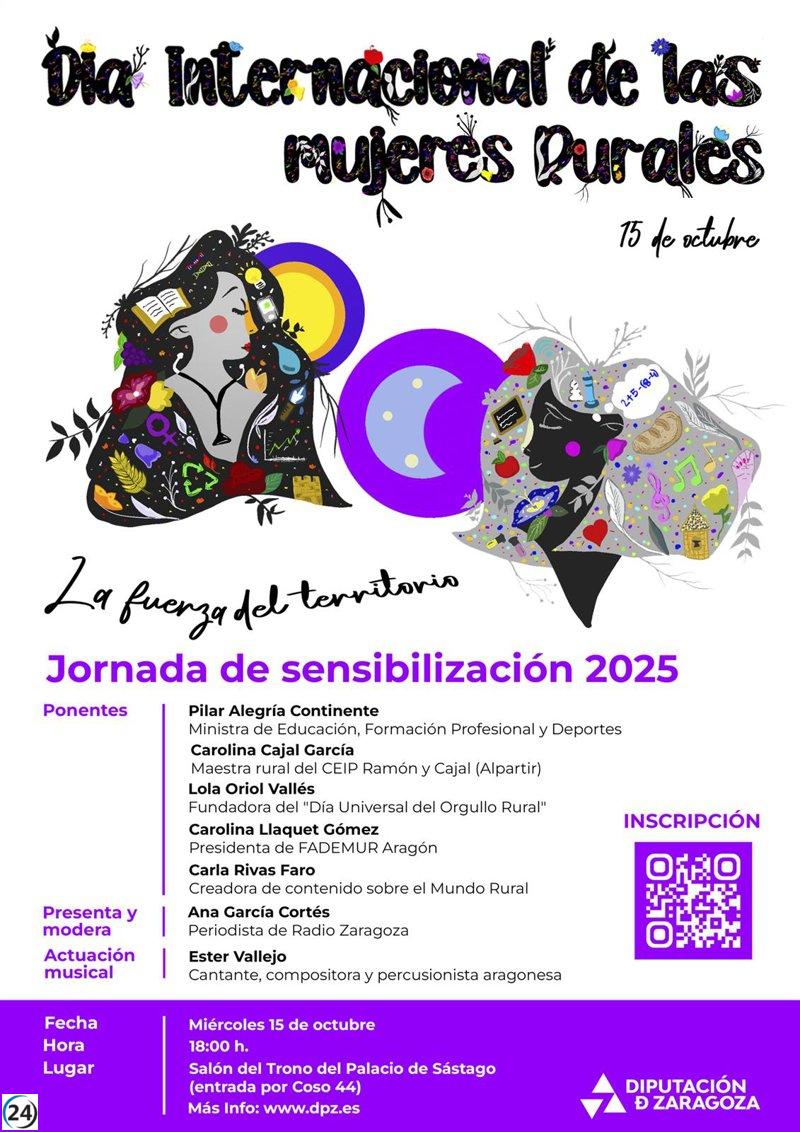 La DPZ conmemora el Día Internacional de las Mujeres Rurales con un evento de concienciación este miércoles.