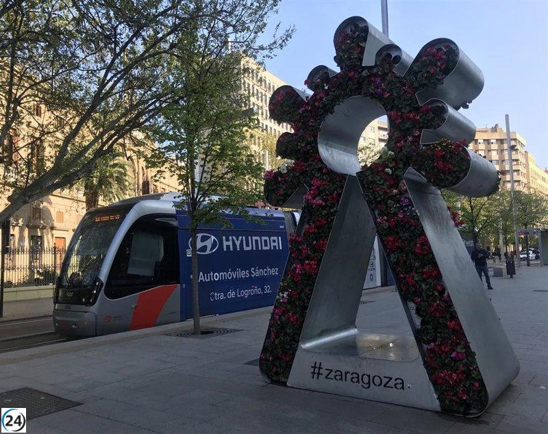 El Ayuntamiento de Zaragoza llama a la ciudadanía a utilizar lanzaderas debido a la huelga del tranvía el 12 de octubre.