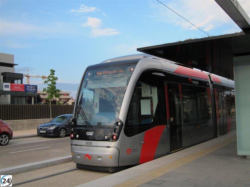 El tranvía de Zaragoza operará al 80% durante la huelga del 12 de octubre.