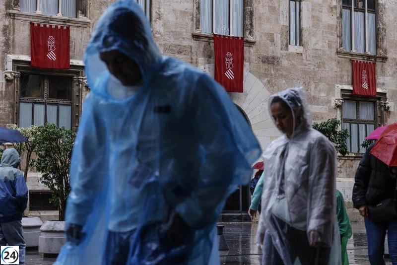 Intensas lluvias y tormentas generan alerta amarilla en Aragón este lunes.