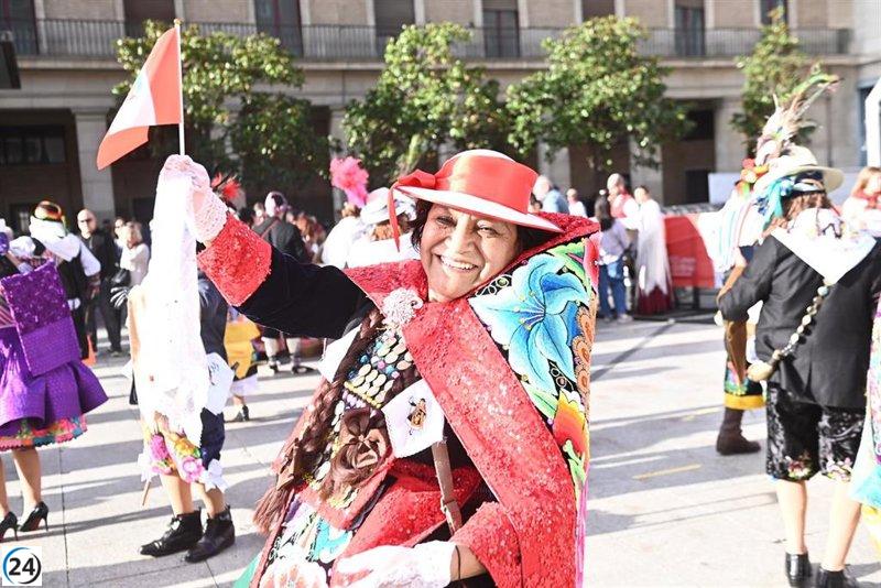 Perú celebra su devoción a la Virgen del Pilar como invitado especial en la Ofrenda.