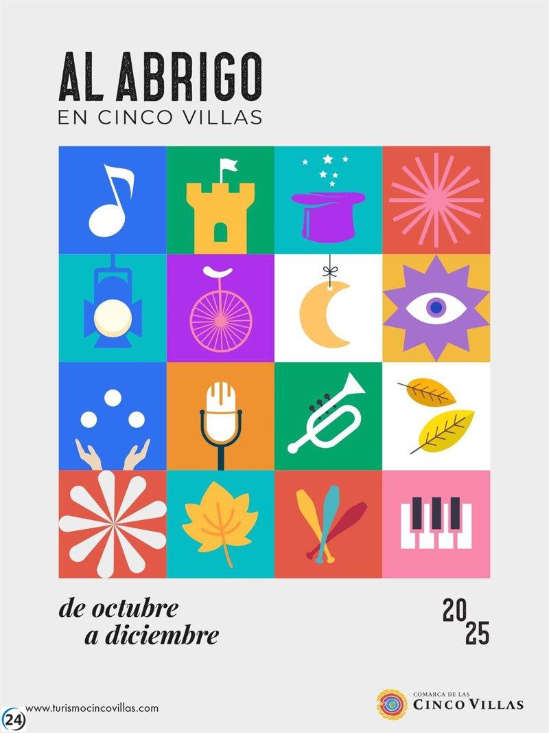 La Comarca de las Cinco Villas celebra el otoño con 48 iniciativas culturales bajo el lema 'Al Abrigo'.