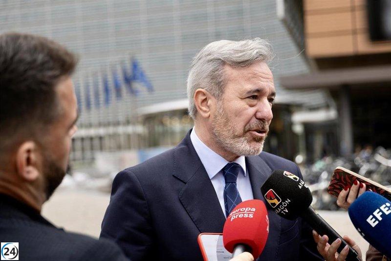Azcón reclama en Bruselas que la despoblación sea prioritaria en la Política Agraria Común.