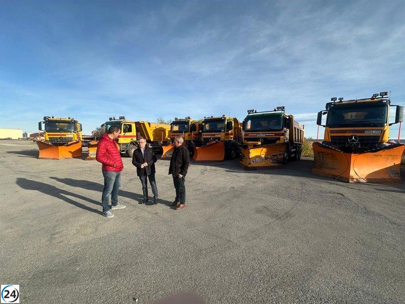 La DPT implementa plan de invierno con un nuevo camión y almacén de sal.