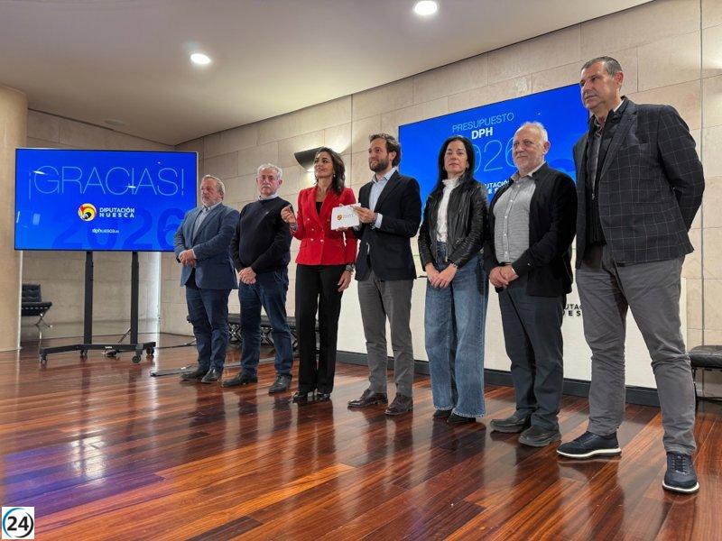 Huesca destinará 116,5 millones de euros a su presupuesto 2026, con incrementos en todas las áreas de inversión.